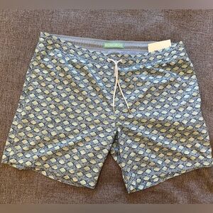Bonobos Crab Print 7 inch Swim Trunks - Size Large NWOT